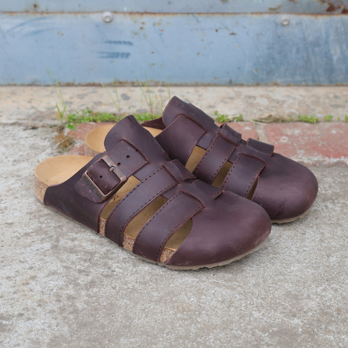 Leather Sandals - Lisboa - Marone (Adults 36-42)
