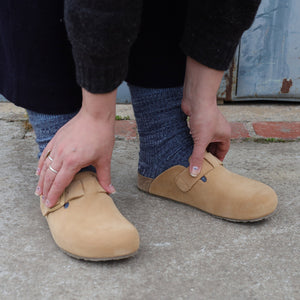 Suede Clogs - Porto - Sahara (Adults 36-42)