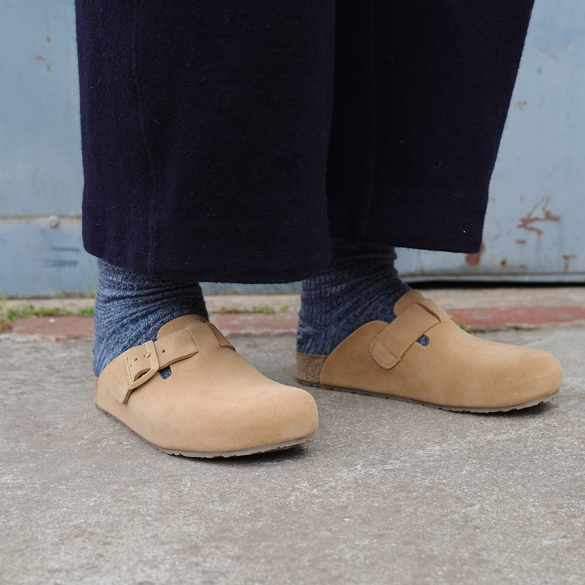 Suede Clogs - Porto - Sahara (Adults 36-42)