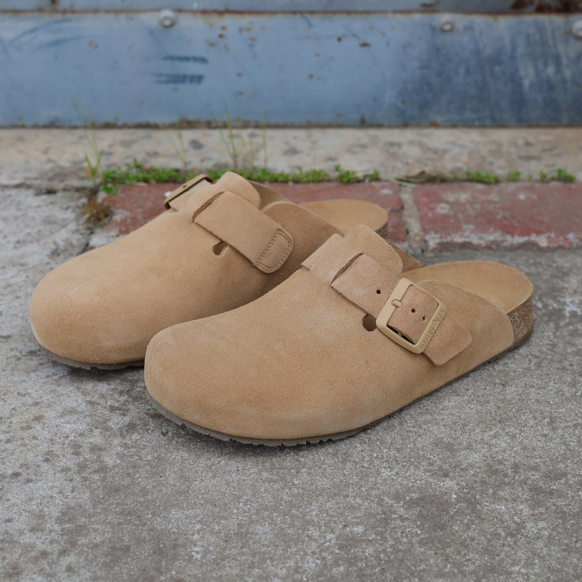 Suede Clogs - Porto - Sahara (Adults 36-42)