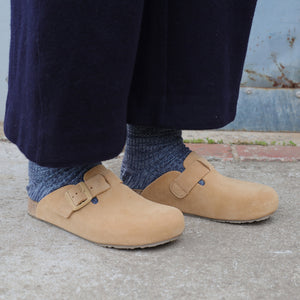 Suede Clogs - Porto - Sahara (Adults 36-42)