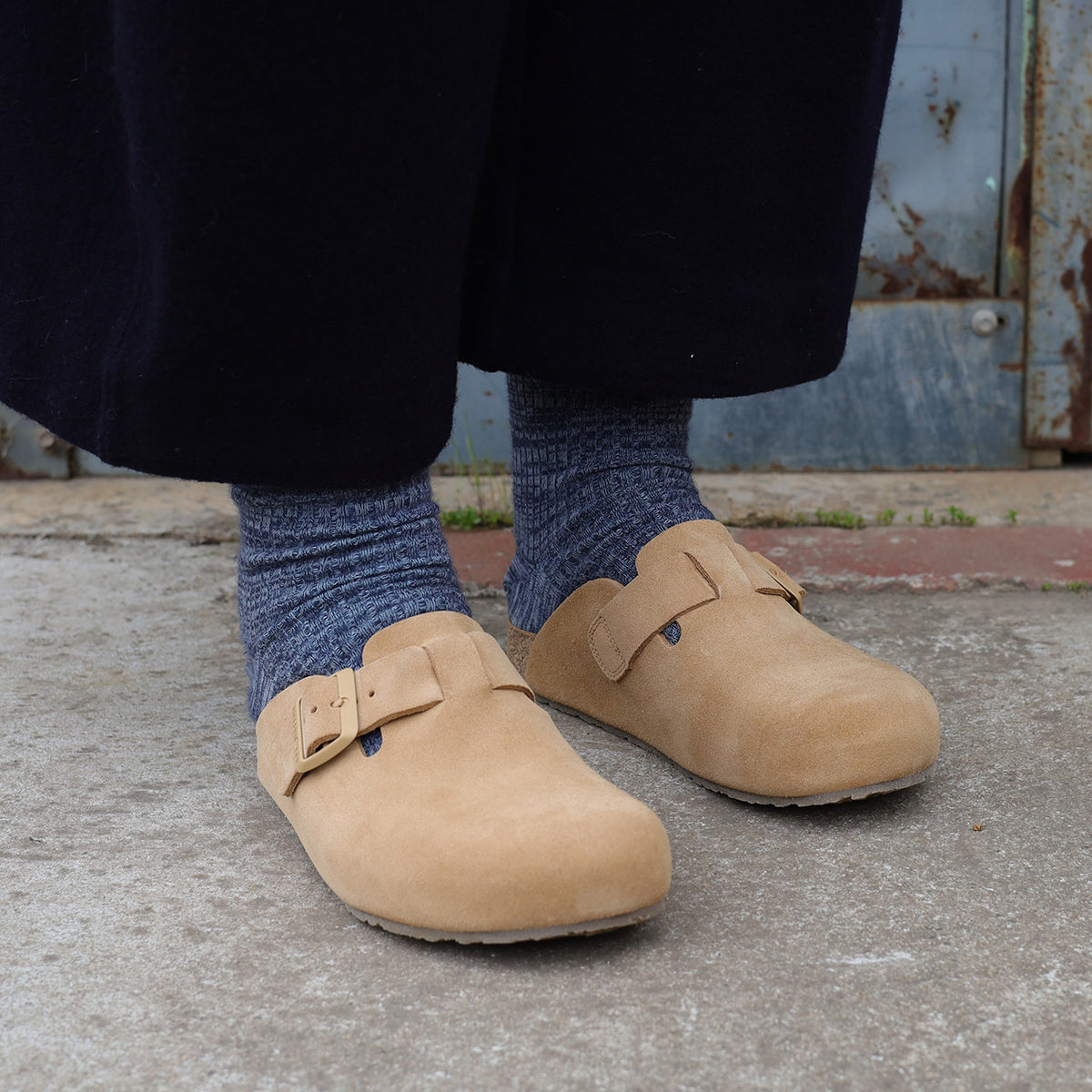 Suede Clogs - Porto - Sahara (Adults 36-42)