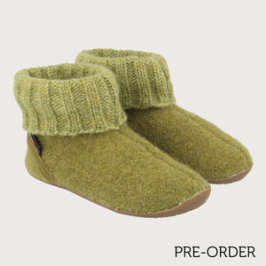 Boiled Wool Slipper Boots - Karlo - Elm (Adults 36-46) *Pre-Orders open Jan