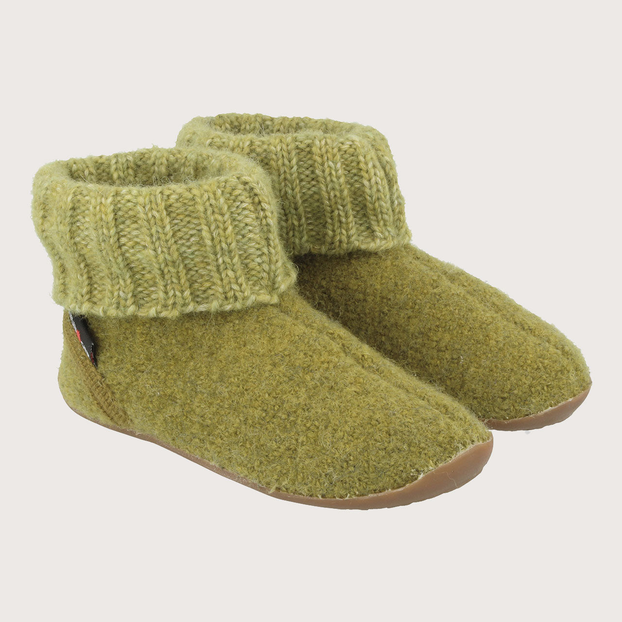 Boiled Wool Slipper Boots - Karlo - Elm (Kids 23-35) *Pre-Orders open Jan