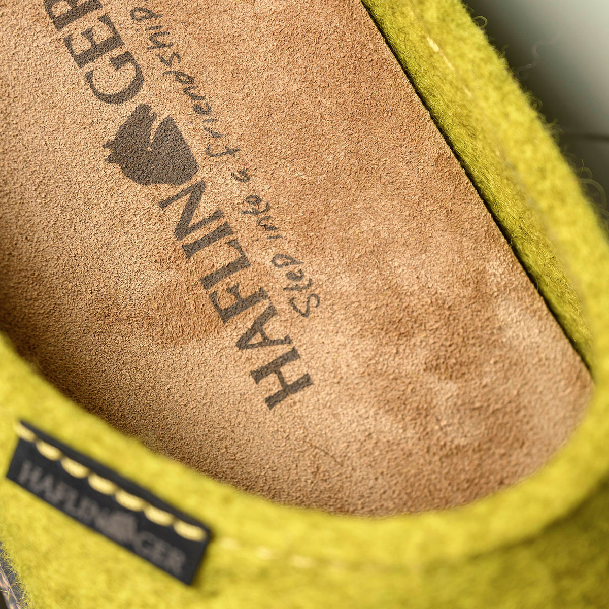 Haflinger Wool Felt Clogs - Manhattan - Limone (Adults 36-43) *Pre-Orders open Jan