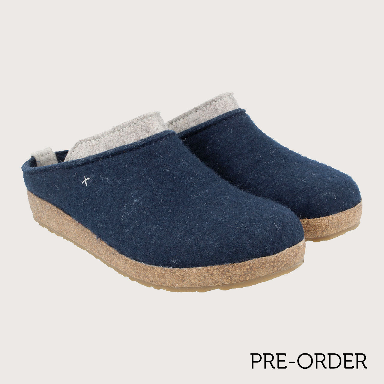 Wool Felt Clogs - Speedy - Capitan Blue (Adults 36-46) *Pre-Order