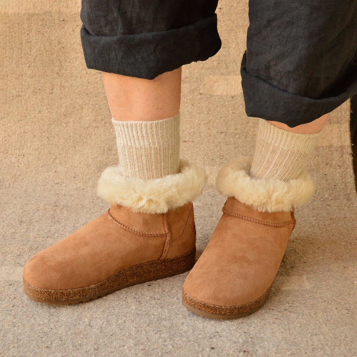 Sheepskin Slipper Boots - Aino (Adults 36-43)