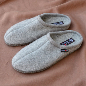 Boiled Wool Slippers - Alaska - Light Grey AW23 (Adults 36-46)