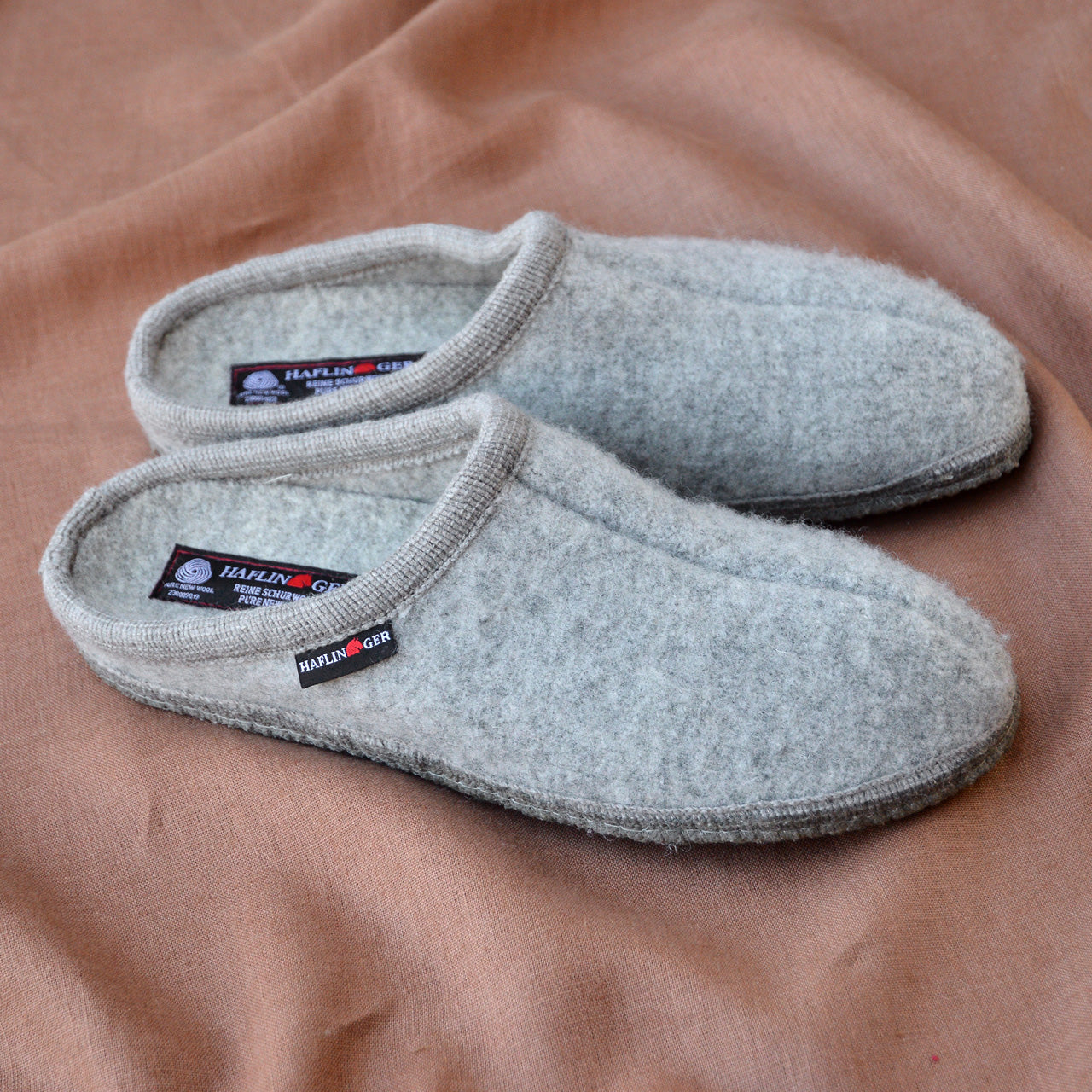 Boiled Wool Slippers - Alaska - Light Grey AW23 (Adults 45-48)