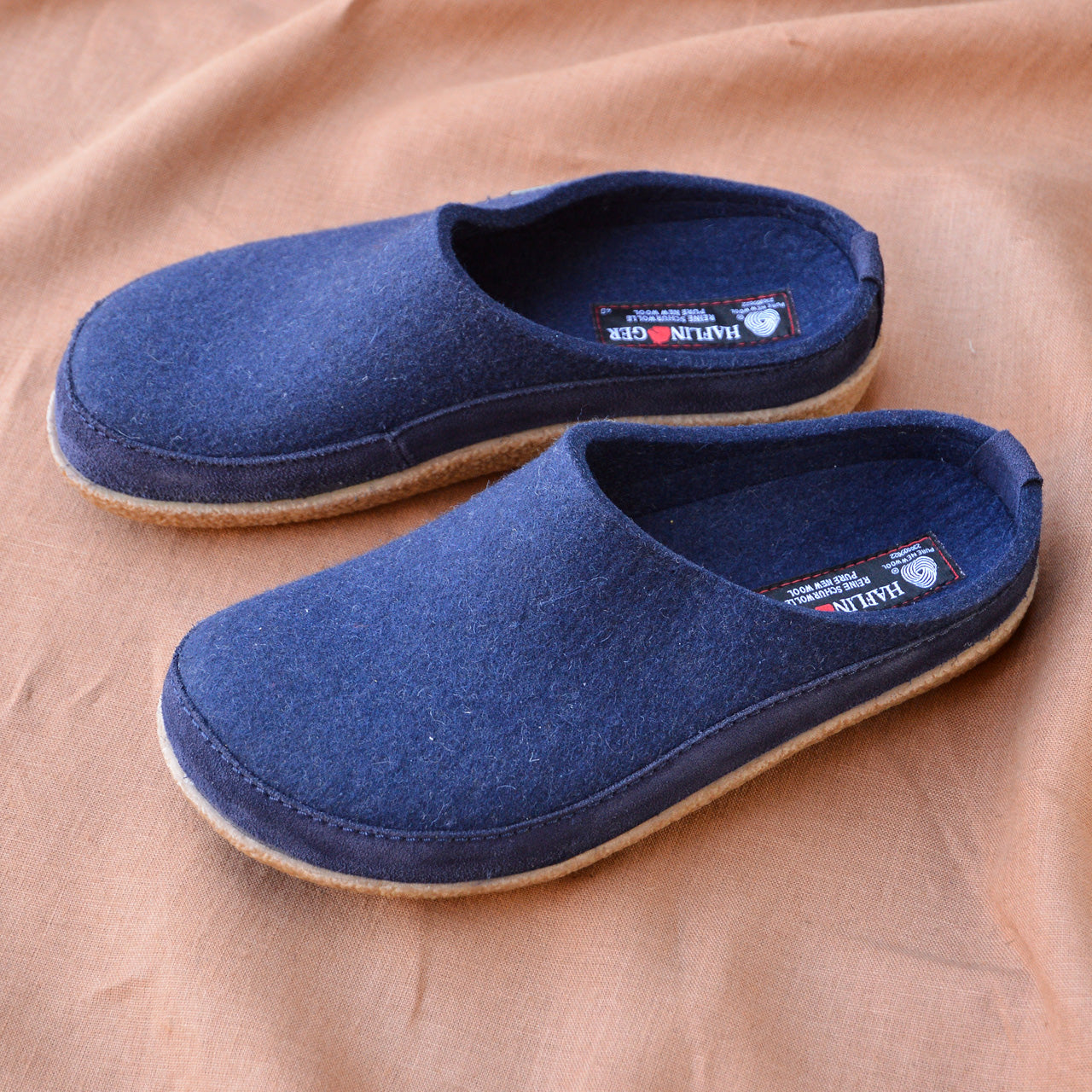 Wool Felt Slippers - Blizzard - Denim AW23 (EU 46) *Last Ones!