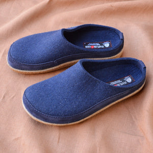 Wool Felt Slippers - Blizzard - Denim AW23 (EU 46) *Last Ones!