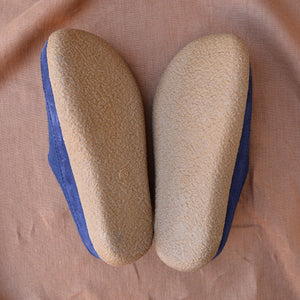 Wool Felt Slippers - Blizzard - Denim AW23 (EU 46) *Last Ones!
