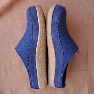Wool Felt Slippers - Blizzard - Denim AW23 (EU 46) *Last Ones!