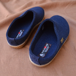 Wool Felt Slippers - Blizzard - Denim AW23 (EU 46) *Last Ones!