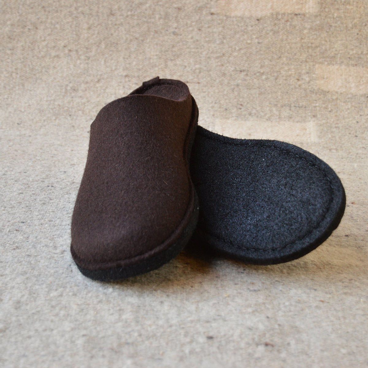 Wool Felt Slippers - Flair Soft - Espresso (Adults 36-46)