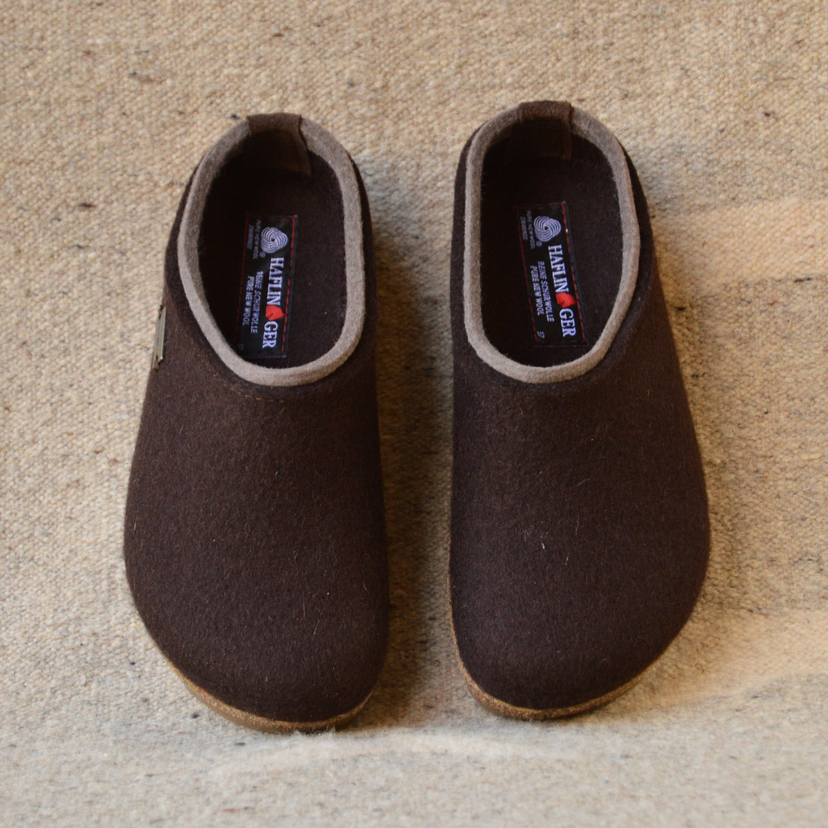 Wool Felt Clogs - Kris - Espresso (Adults 36-46)