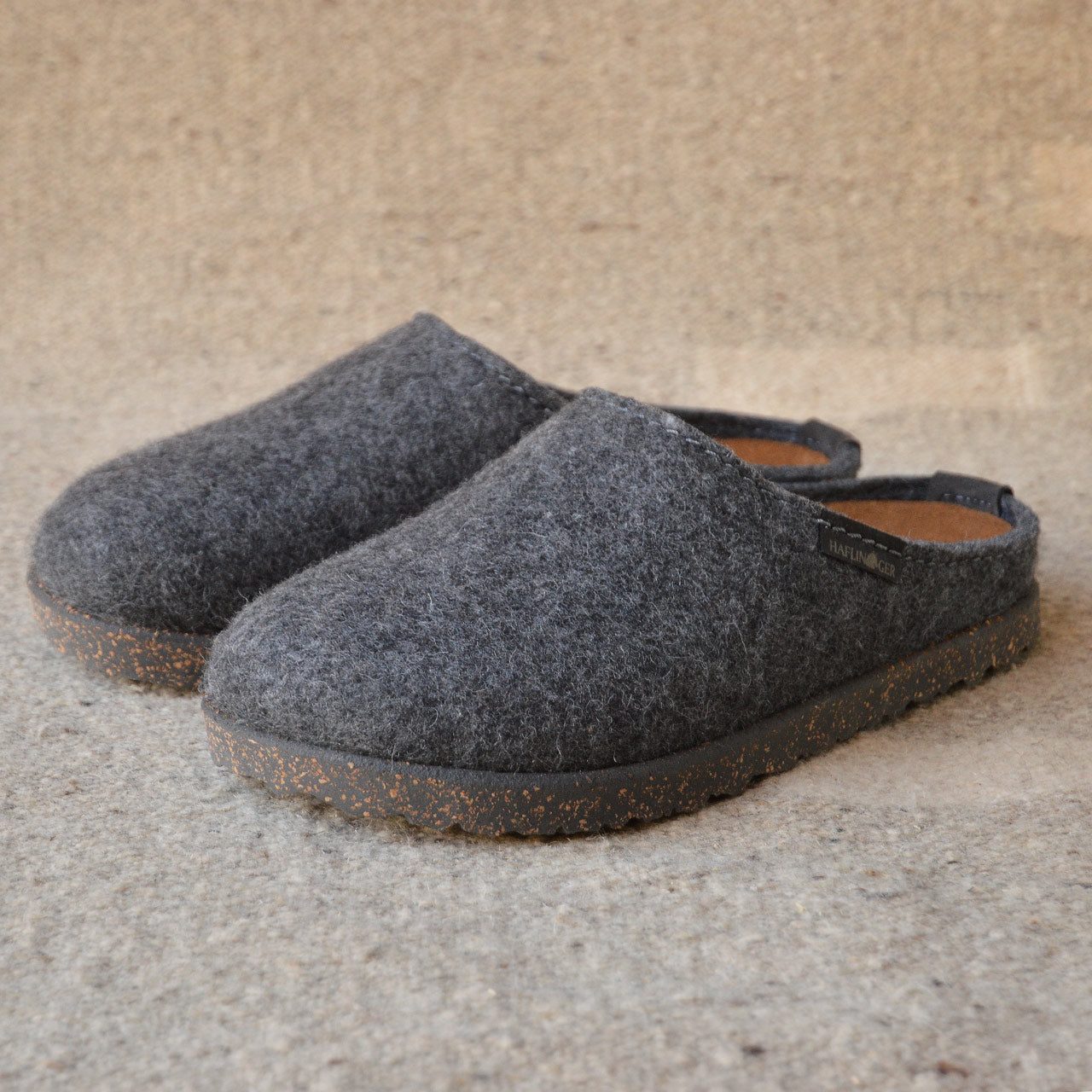 Haflinger Wool Felt Clogs - Manhattan - Anthracite (Adults  36-39) *Last ones