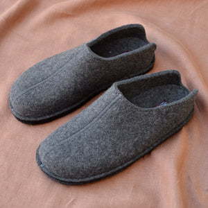 Wool Felt Slippers - Flair Smily - Anthracite AW23 (Adults 36-46)
