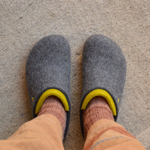 Wool Felt Clogs - Speedy - Anthracite (Adults 36-46)
