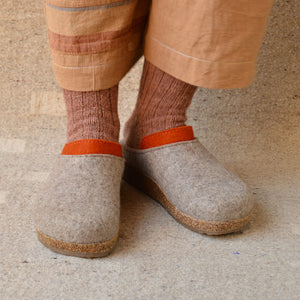 Wool Felt Clogs - Speedy - Taupe (Adults 36-46)