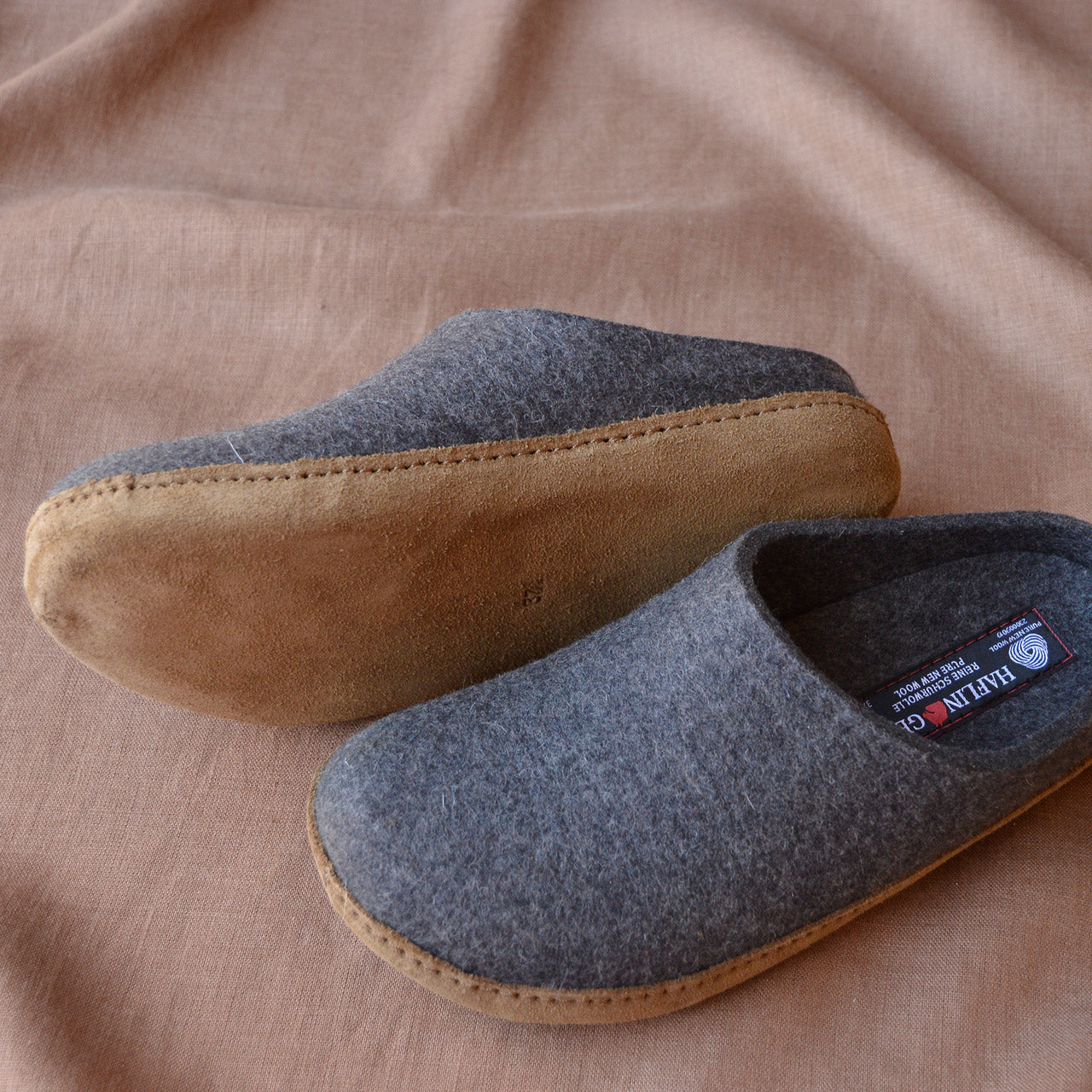 Wool Felt Slippers - Toffel - Anthracite (Adults 36-46)