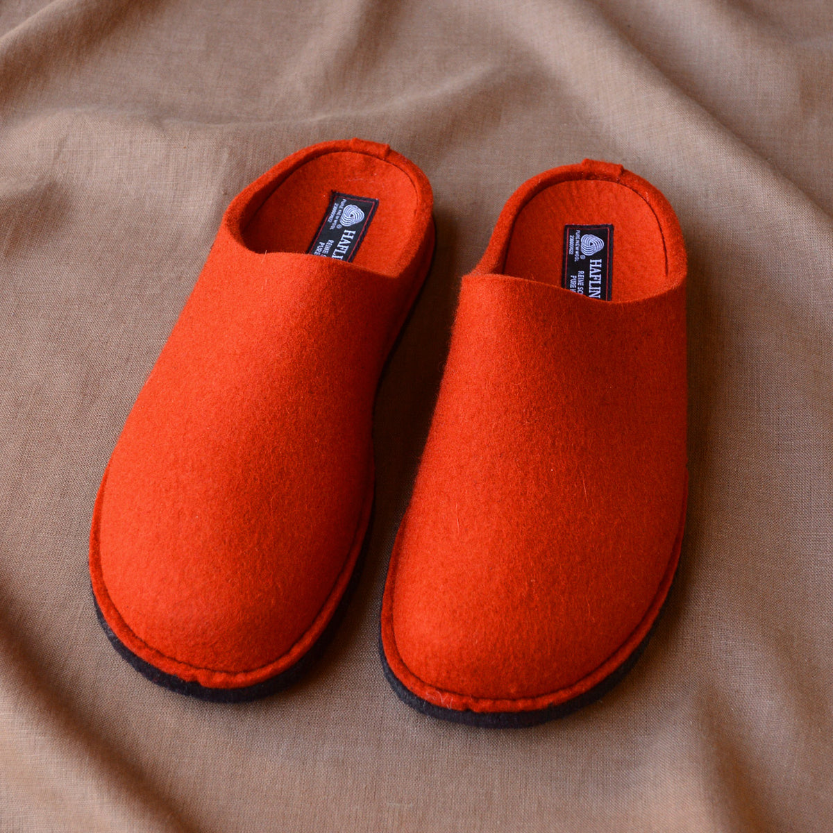 Wool Felt Slippers - Flair Soft - Orange AW24 (Adults 36) *Last One!