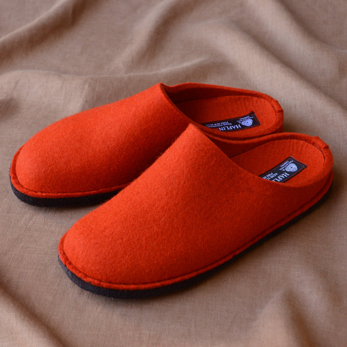 Wool Felt Slippers - Flair Soft - Orange AW24 (Adults 36) *Last One!