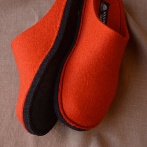 Wool Felt Slippers - Flair Soft - Orange AW24 (Adults 36-42)