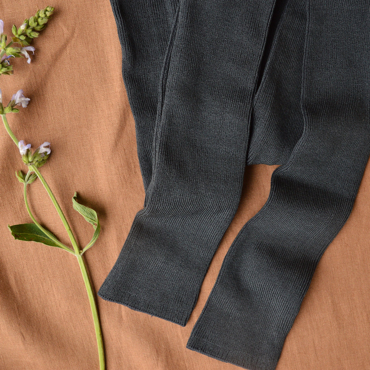 Hakne Ribbed Leggings - Silk/Cotton (Women's 10-12)