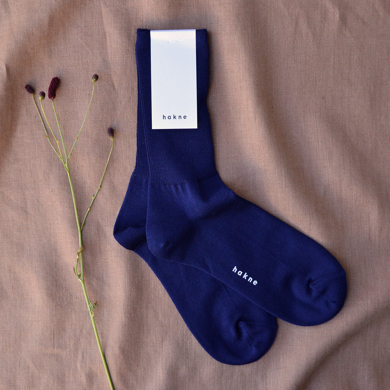 Hakne Ribbed Socks - Merino Wool - Lapis Lazuli (Adults)