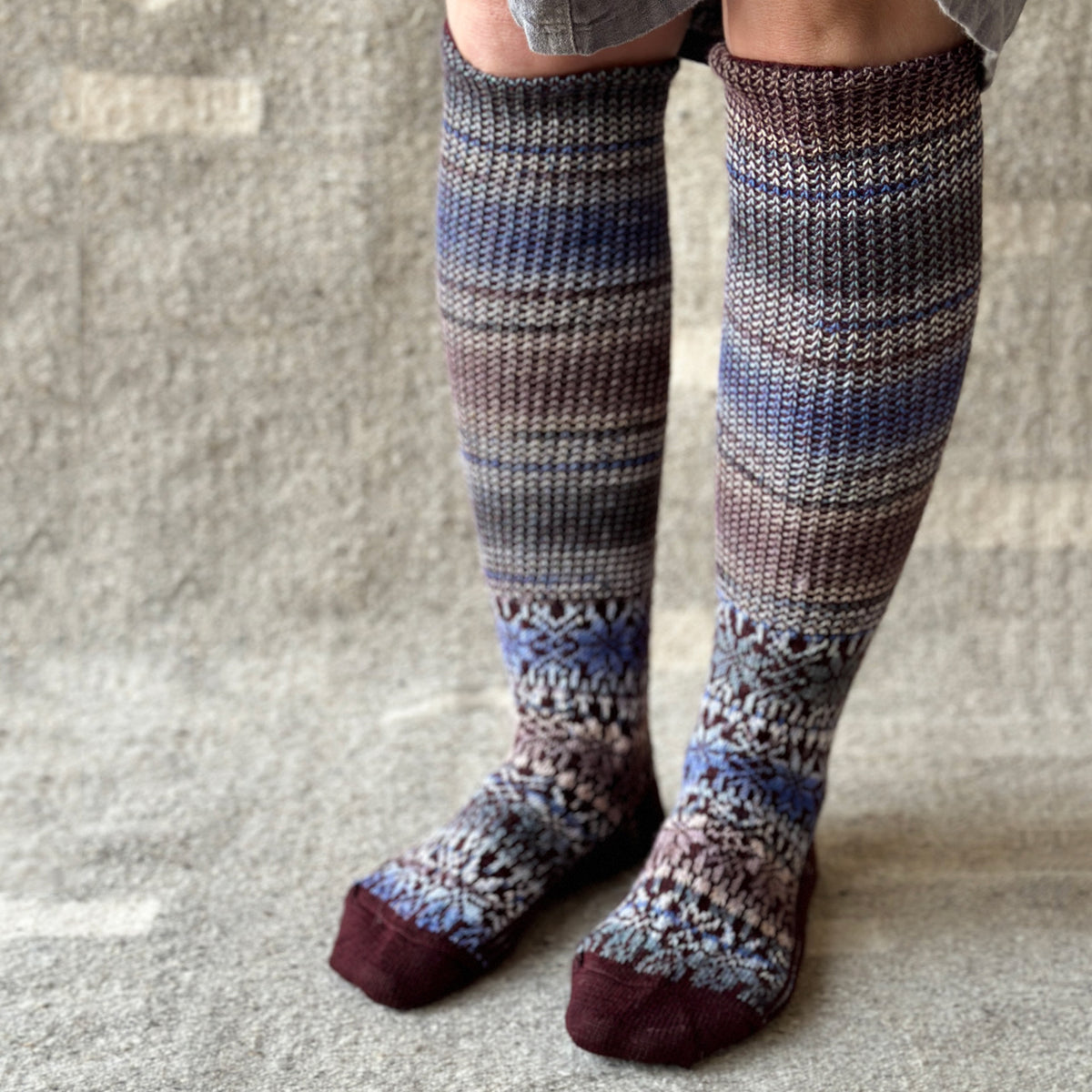 Kneehigh Hygge Fairisle Organic Wool Socks (Adults 36-41)