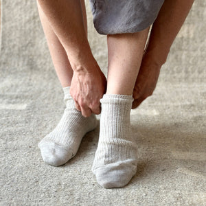 Ankle Socks - Organic Merino/Linen (Adults 36-43)