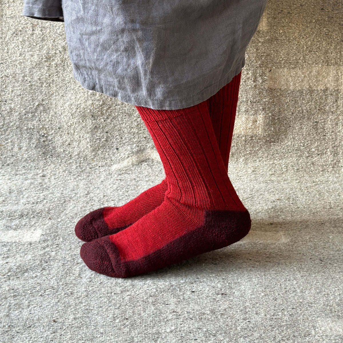Trekking Socks - 100% Organic Wool (Adults - 36-46)