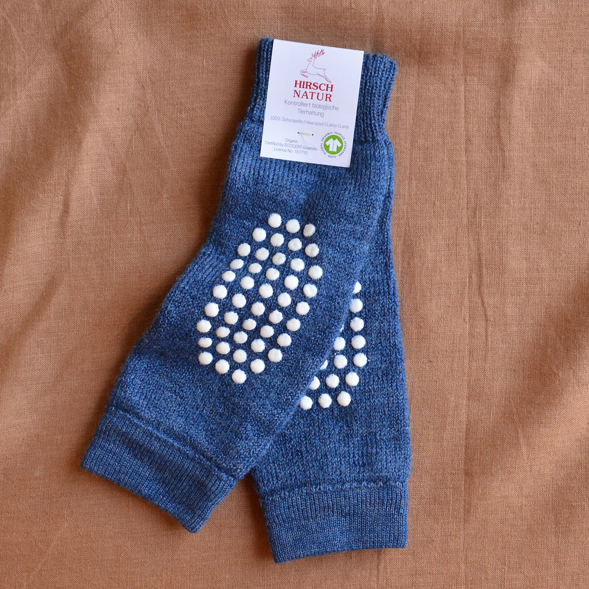 Baby Crawling Knee Protectors/Legwarmers in 100% Organic Wool