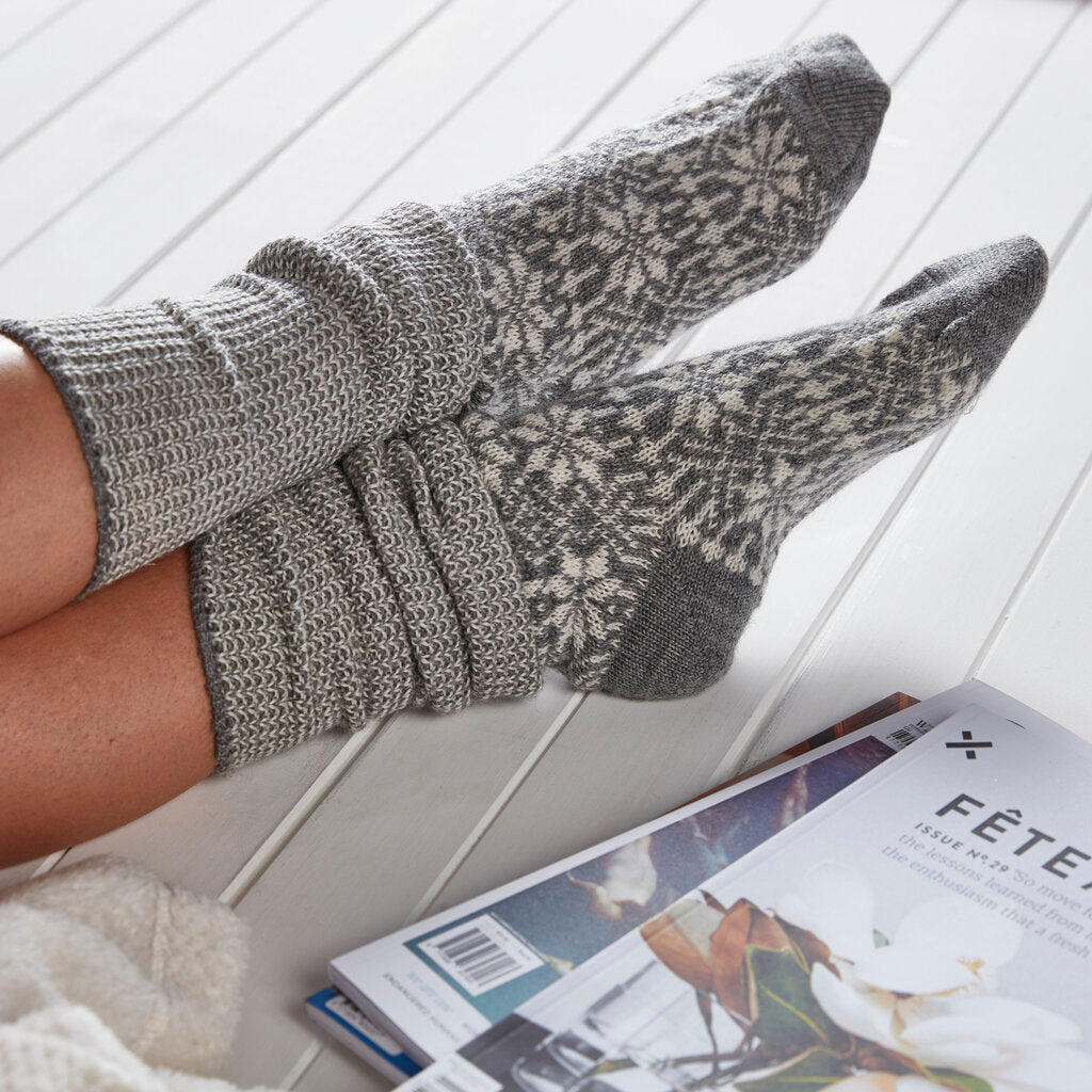 Kneehigh Hygge Fairisle Organic Wool Socks (Adults 36-41)