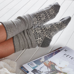 Kneehigh Hygge Fairisle Organic Wool Socks (Adults 36-41)