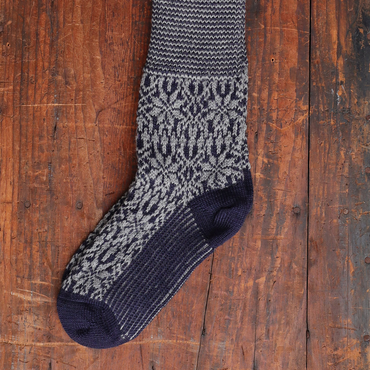 Kneehigh Hygge Fairisle Organic Wool Socks (Adults 36-41)