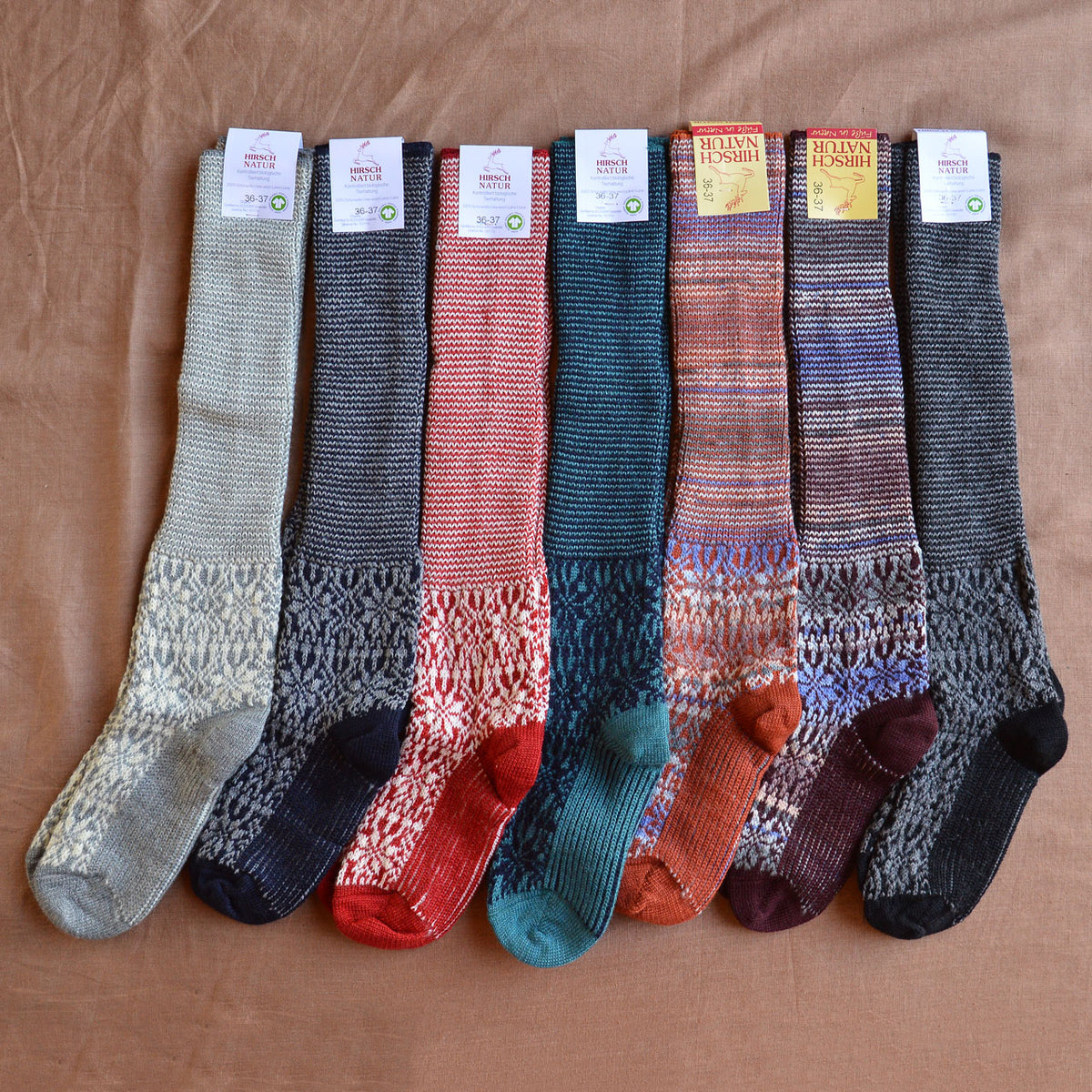 Kneehigh Hygge Fairisle Organic Wool Socks (Adults 36-41)