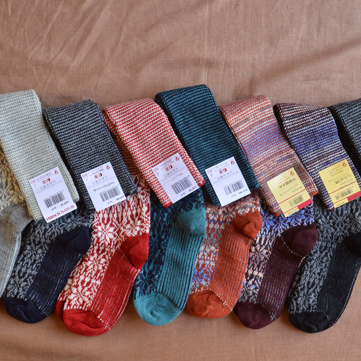 Kneehigh Hygge Fairisle Organic Wool Socks (Adults 36-41)