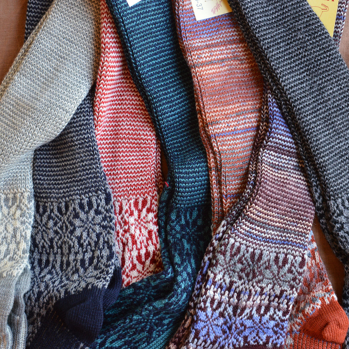 Kneehigh Hygge Fairisle Organic Wool Socks (Adults 36-41)
