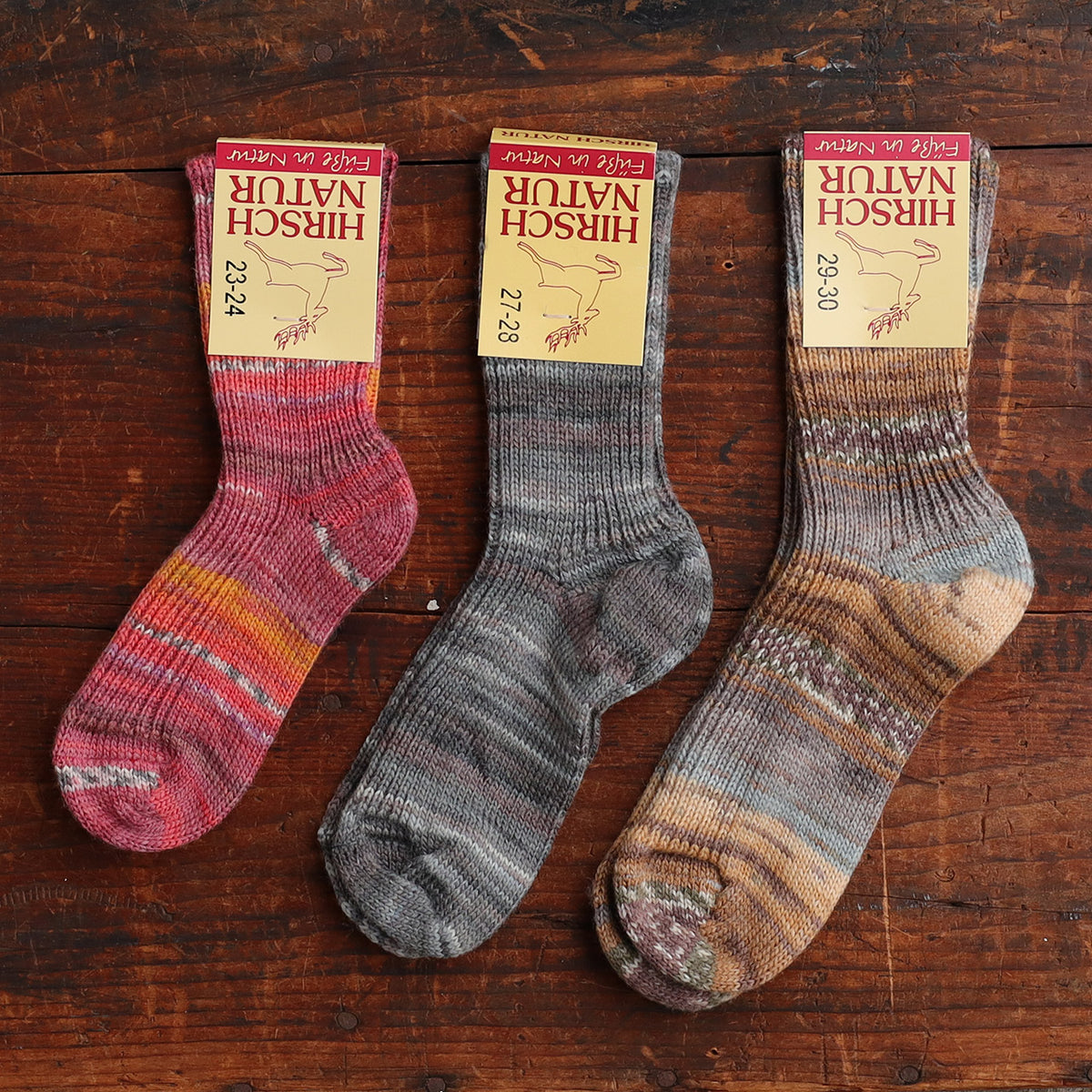 Child's Chunky Organic Wool Socks - Multi