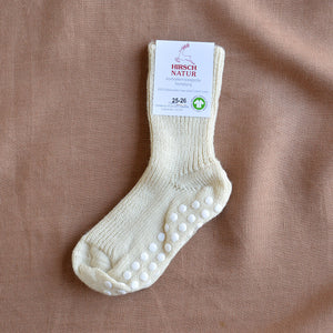 Child's Grippy Organic Wool Socks