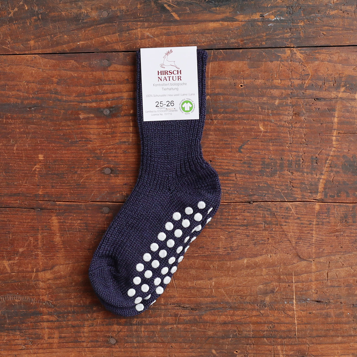 Child's Grippy Organic Wool Socks