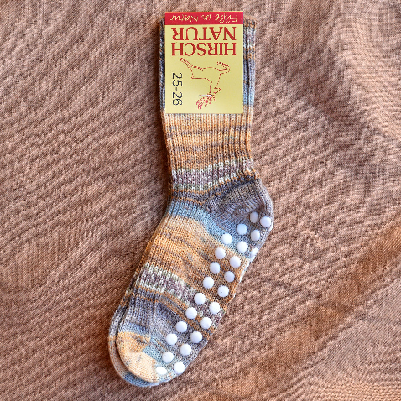 Child's Grippy Organic Wool Socks - Multi