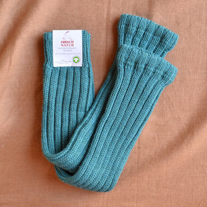 Extra Long Ribbed Legwarmers - Organic Wool (Big Kids-Adults)