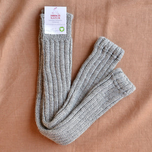 Extra Long Ribbed Legwarmers - Organic Wool (Big Kids-Adults)