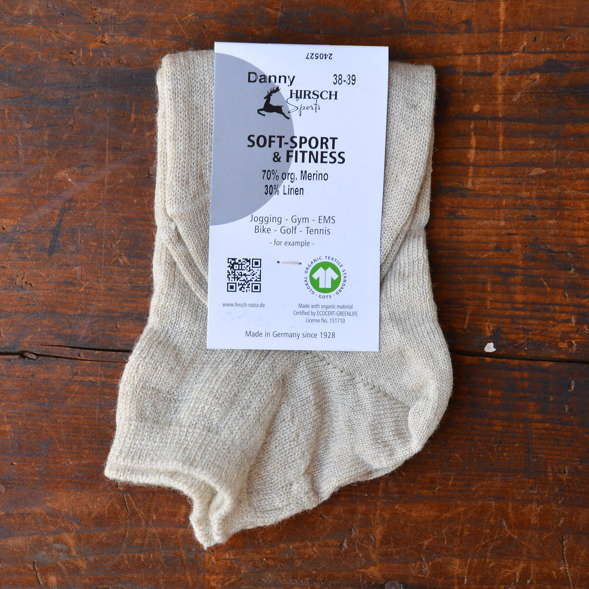 Ankle Socks - Organic Merino/Linen (Adults 36-43) *Returning Soon