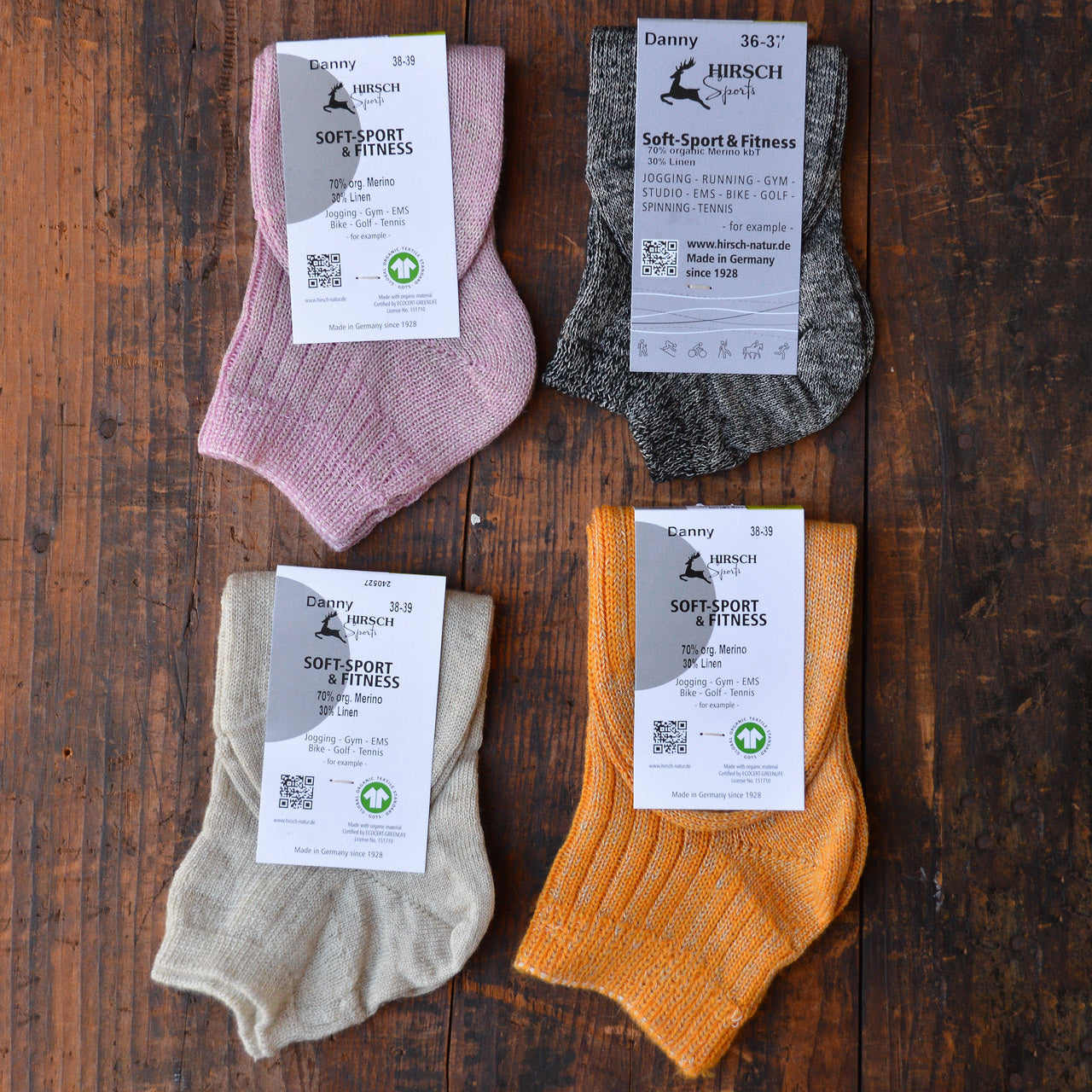 Ankle Socks - Organic Merino/Linen (Adults 36-43) *Returning Soon