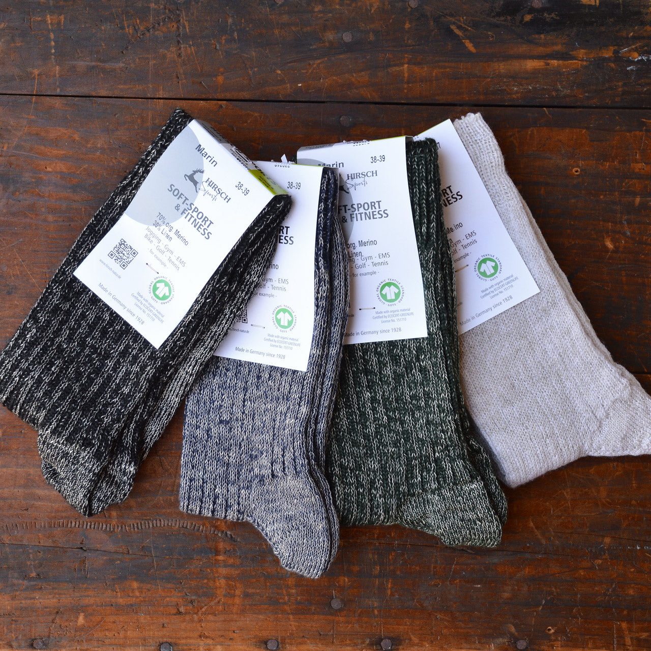 Sports Socks - Organic Merino/Linen (Adults 36-46) *Restocking Soon