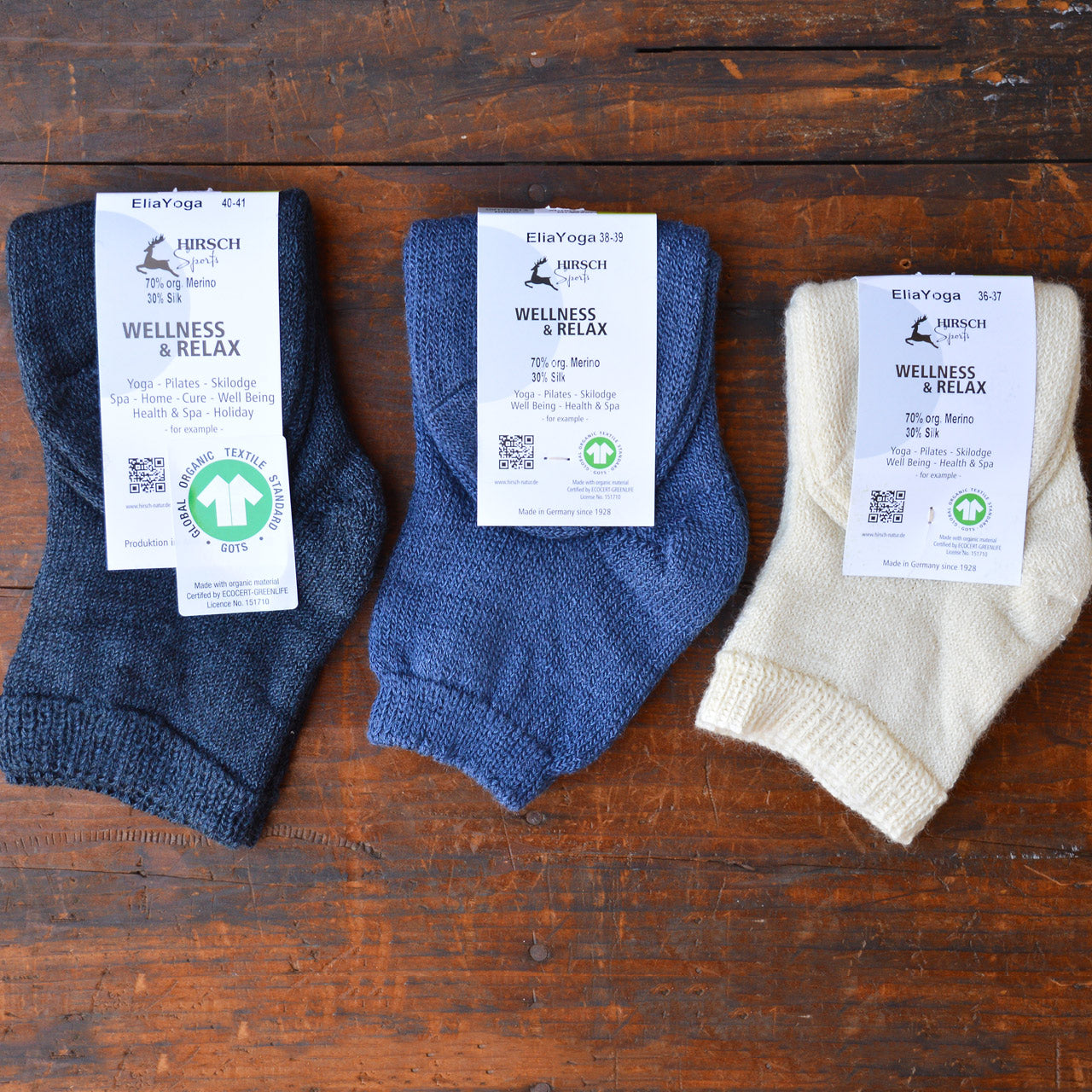 Wellness Ankle Bed Socks - Organic Wool/Silk (Adults 36-43) *Restocking Soon